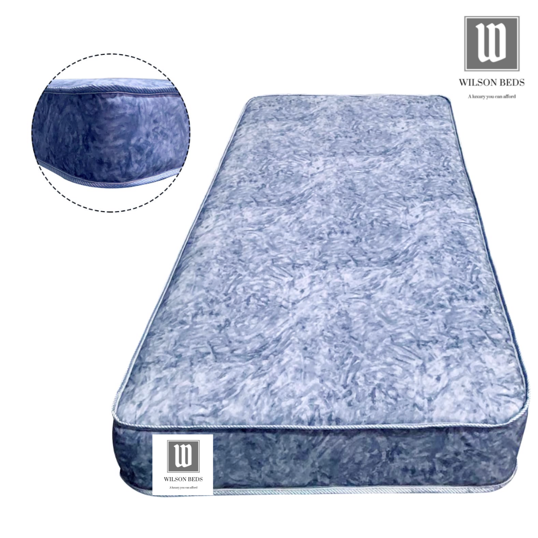 Dual Sided, Blue, Breathable, Water Resistant Spring Mattress. 2 Comfort Options