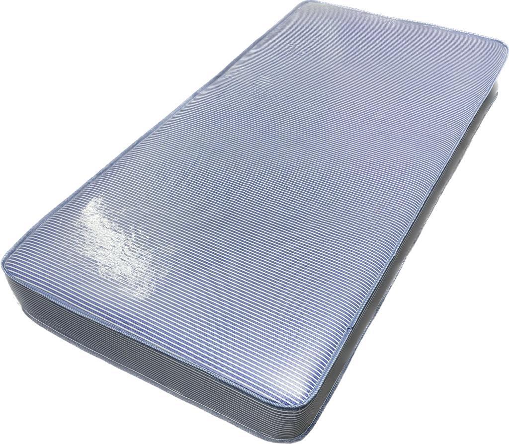 Waterproof PVC Spring Mattress - One Sided, Foam Free, Medium Soft, Blue Mattress
