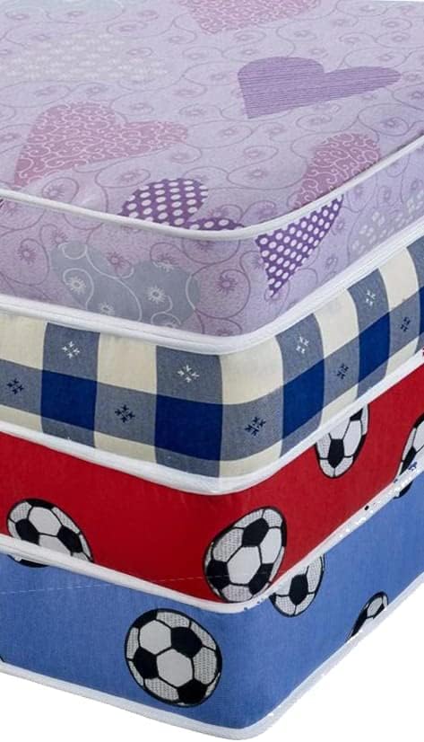 Kids 4" (10cm) Deep Firmer All Reflex Foam Mattress In Various Colourful Designs