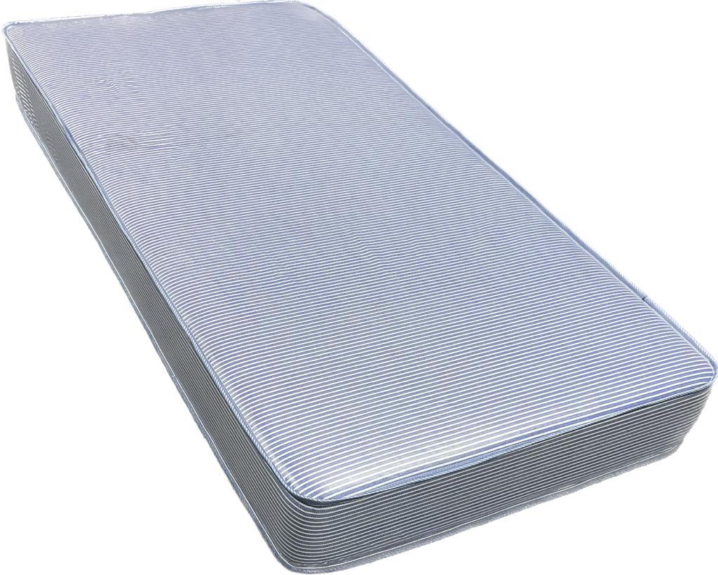 Waterproof PVC Spring Mattress - One Sided, Foam Free, Medium Soft, Blue Mattress