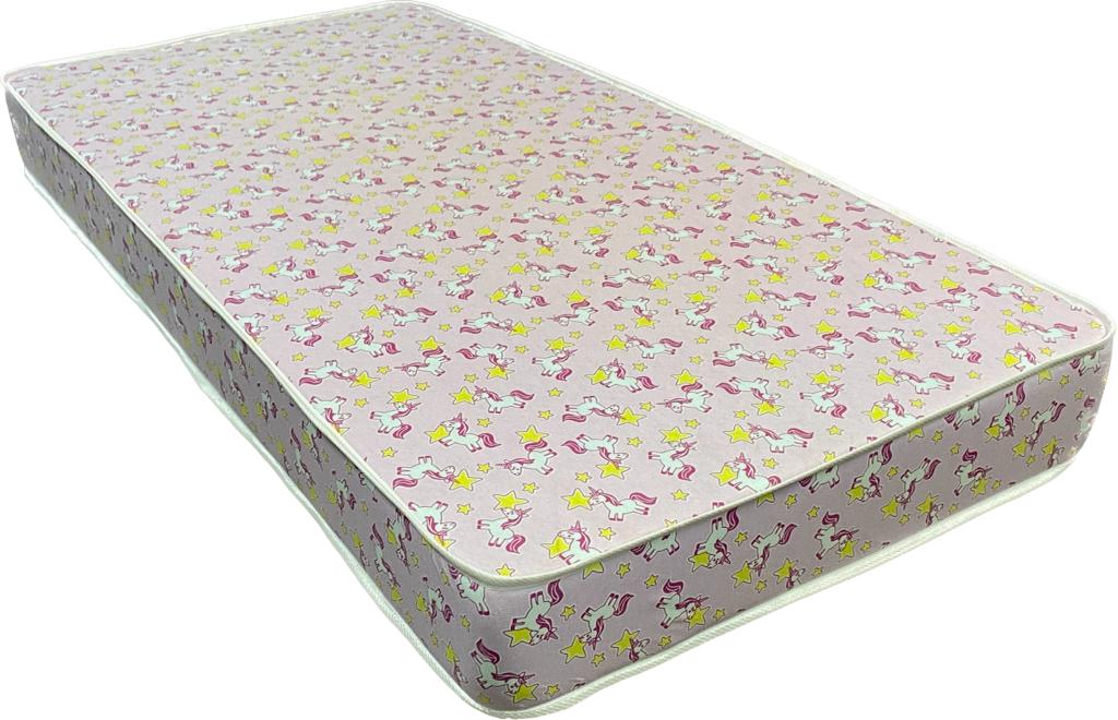 Kids 4" (10cm) Deep Firmer All Reflex Foam Mattress In Various Colourful Designs