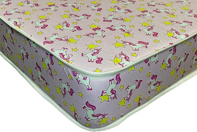 Kids 4" (10cm) Deep Firmer All Reflex Foam Mattress In Various Colourful Designs