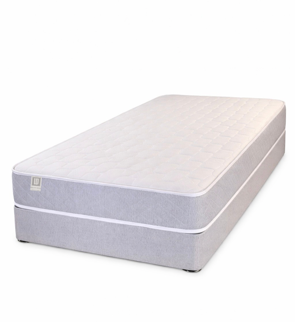 Hybrid Pocket Spring Mattress, 8" Grey & White, Medium Feel, With Memory Layer